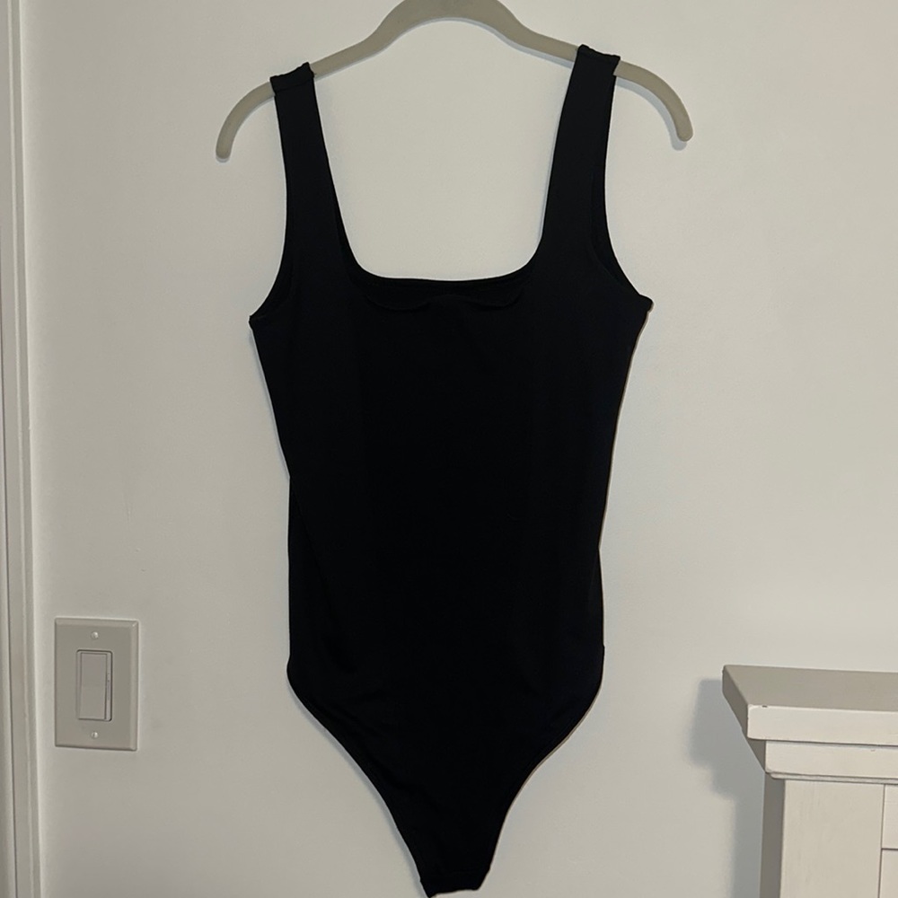 Abercrombie & Fitch Corset Detail Square Neck Body Suit